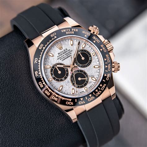 rolex daytona meteorite replica|rolex daytona with oysterflex strap.